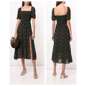 Reformation Meadow Floral Print Midi Dress (M)